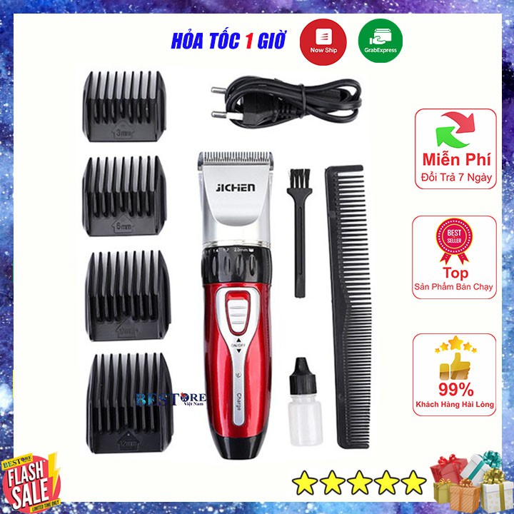 TÔNG ĐƠ CẮT TÓC NGƯỜI LỚN VÀ TRẺ EM JICHEN JC-0817/KM 730 CAO CẤP PIN SẠC