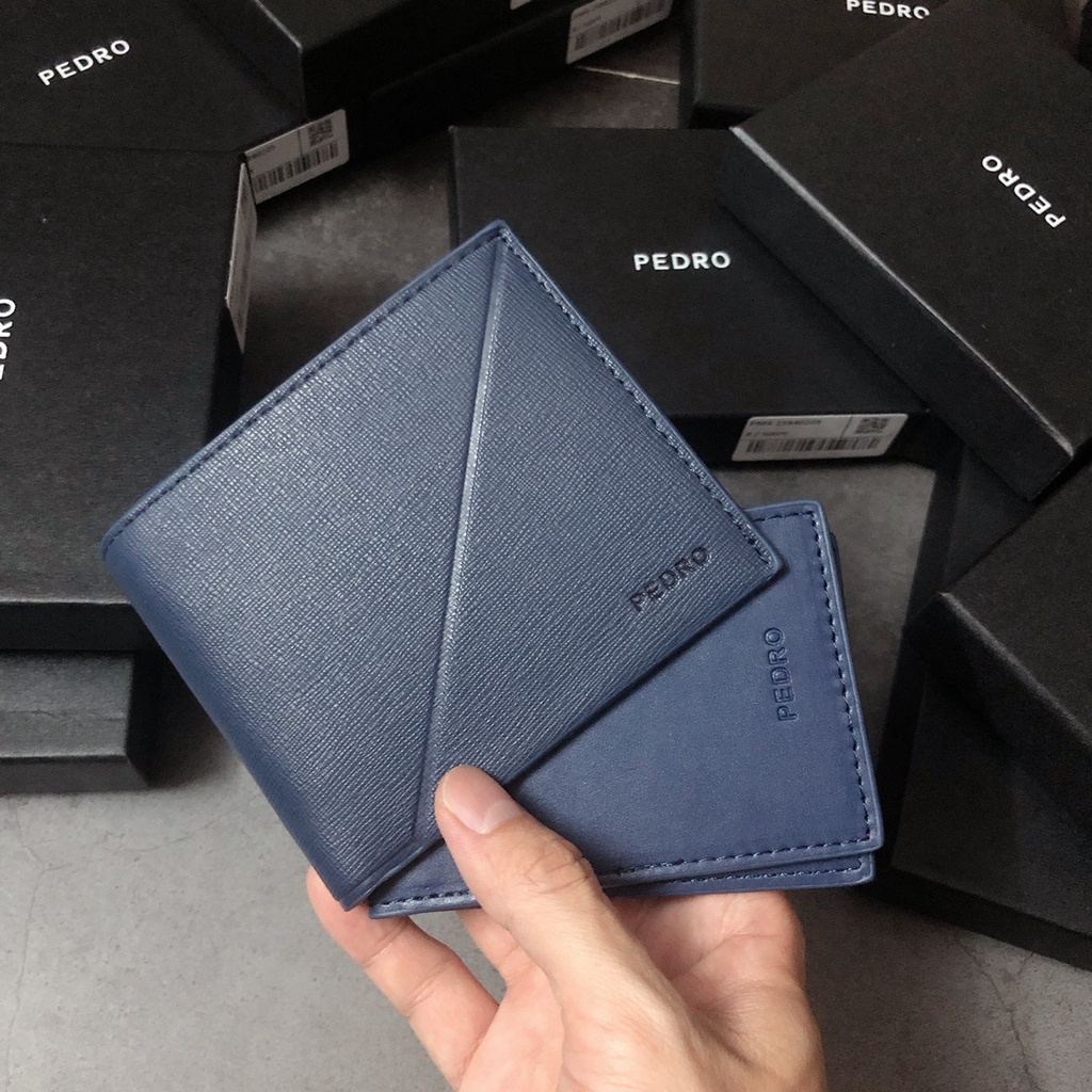 Ví ngắn Pe trơn sọc chéo v343