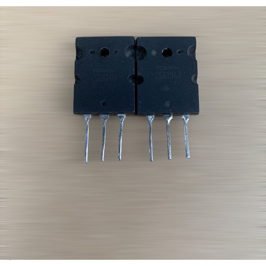 A1943 C5200 Cặp 2SA1943 2SC5200 Transistor Sò âm thanh chân ngắn 17A 250V ( 1 - 1,4cm )