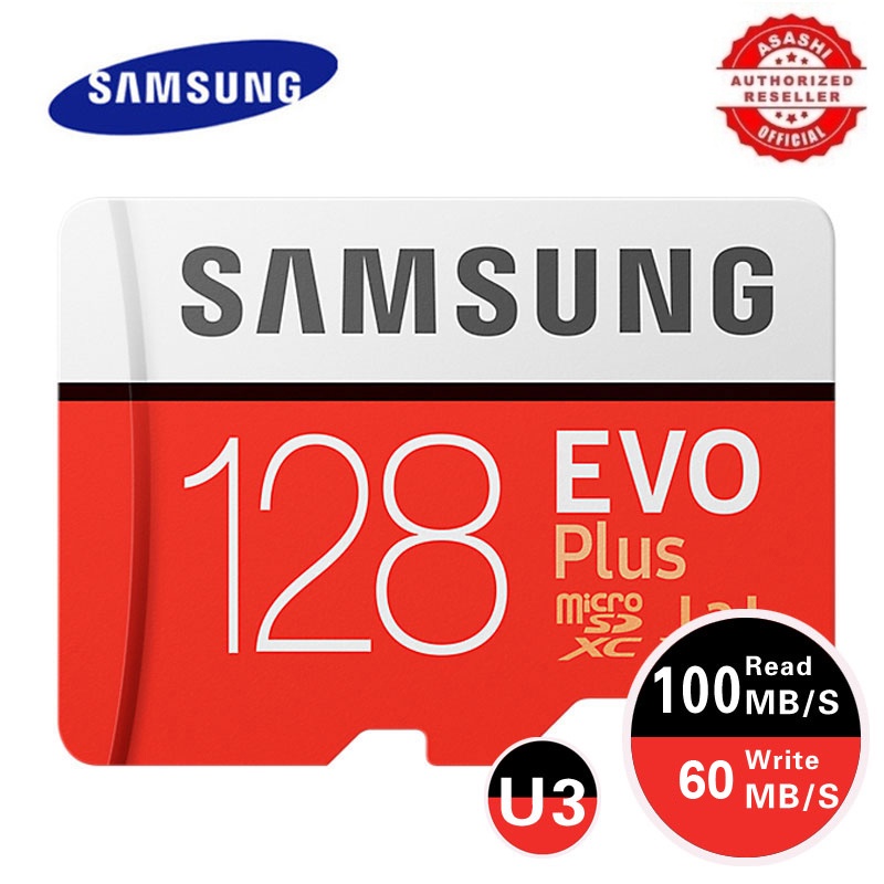 SAMSUNG Thẻ Nhớ Micro SD EVO Plus 512GB 256GB 128GB 64GB U3 SDXC Class 10 Microsd UHS-I TF Và Phụ Kiện