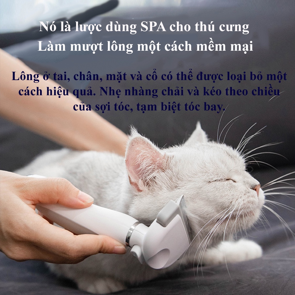 Lược Chải Lông Xiaomi Pawbby Cho Chó Mèo Kiêm Bàn Trải Lấy Lông Chó Mèo Động Vật Thú Cưng