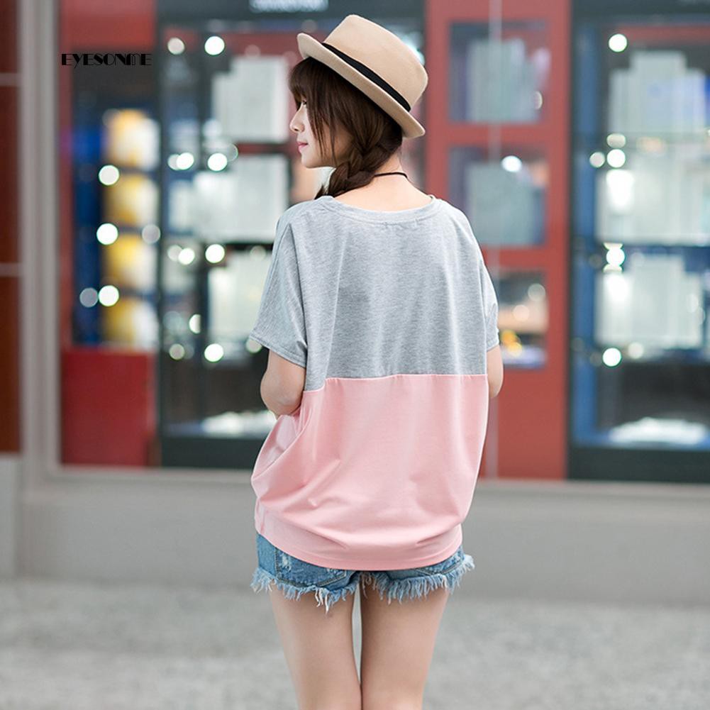 Áo Thun Cánh Dơi Phối Màu Thời Trang Cho Nữ | BigBuy360 - bigbuy360.vn