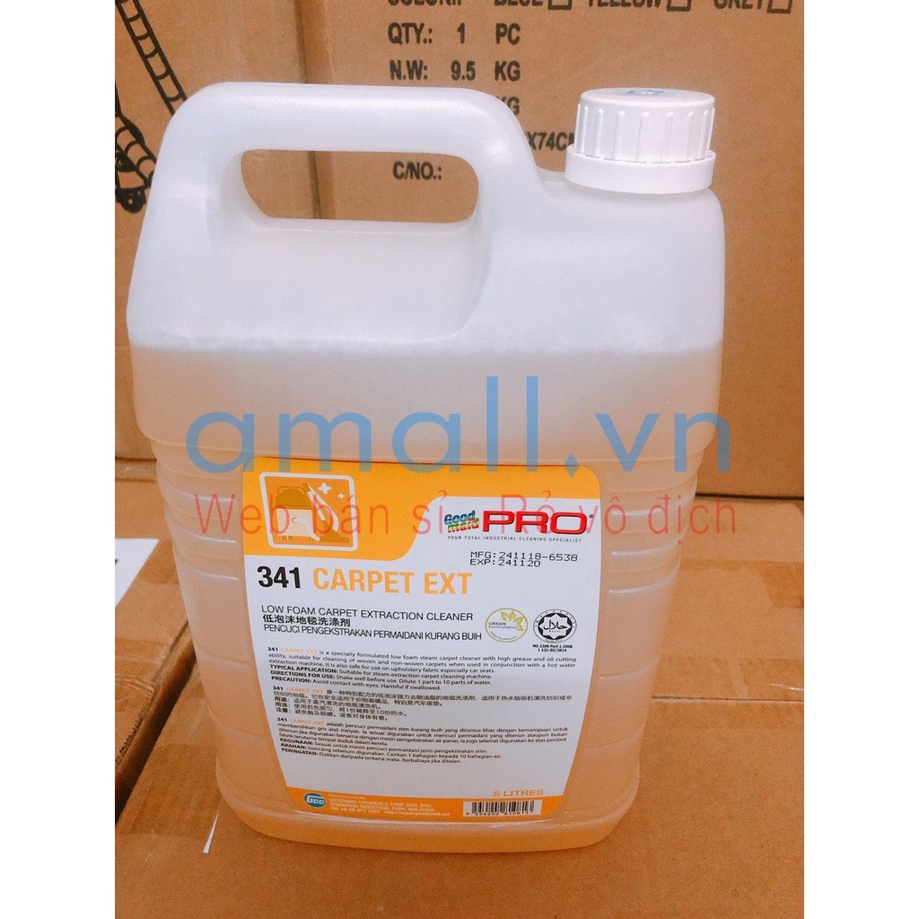 Nước Xà Phòng Giặt Thảm  Nệm  Ghế Sofa Goodmaid GMP 341 Carpet Ext Made In Malysia Can 5L