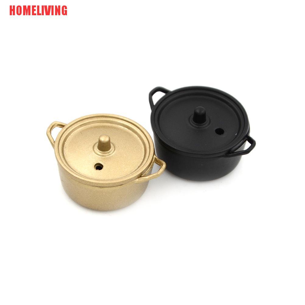 Nồi Hầm Thức Ăn Bằng Kim Loại Tỉ Lệ 1: 12 Trang Trí Nhà Búp Bê