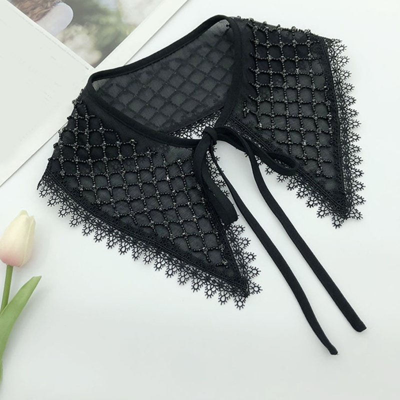 Khăn Choàng Cổ Đính Hạt Và Đá Giả Họa Tiết Sọc Caro Thanh Lịch Cho Búp Bê