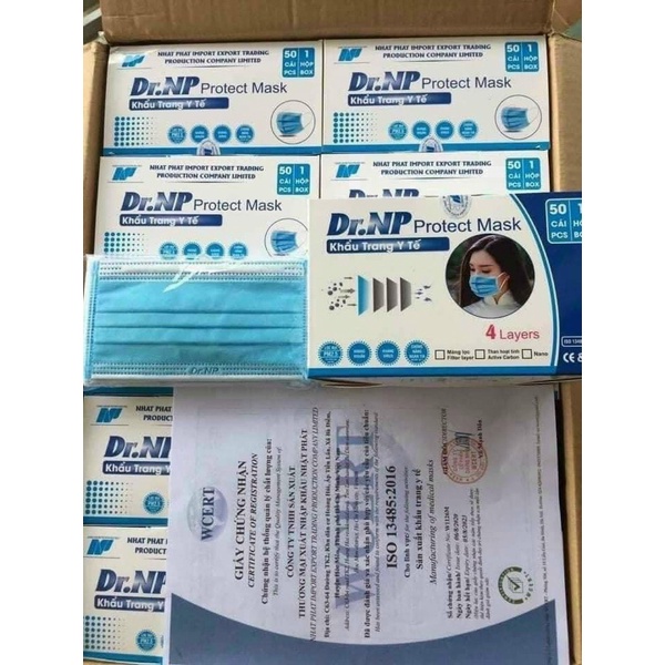 Mua Khẩu trang y tế Dr.NP cao cấp công nghệ kháng khuẩn 4 lớp Medical