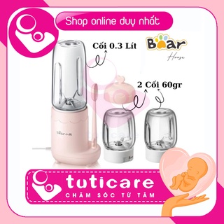 MÁY XAY ĐA NĂNG 3 CỐI BEAR LLJ-C04J1 CAO CẤP CHẾ BIẾN ĐỒ ĂN DẶM CHO BÉ - BẢO HÀNH CHÍNH HÃNG