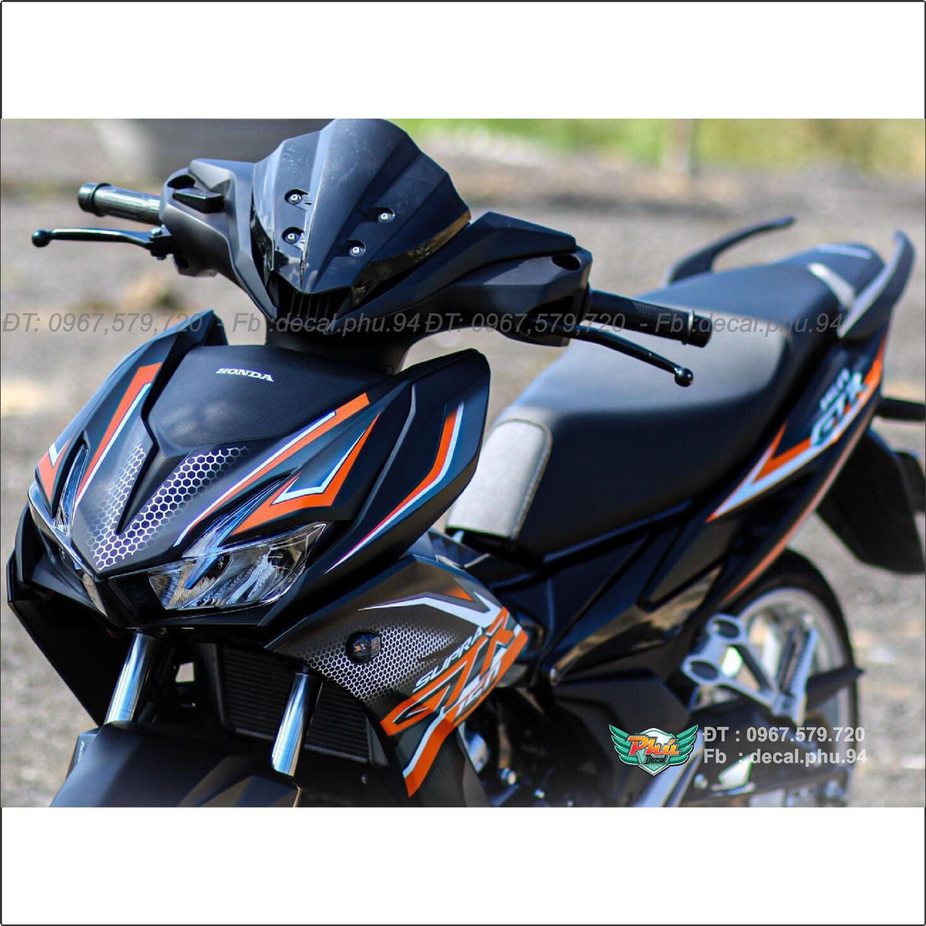 Tem Rời Winner X GTR cam đen 2021 (J)
