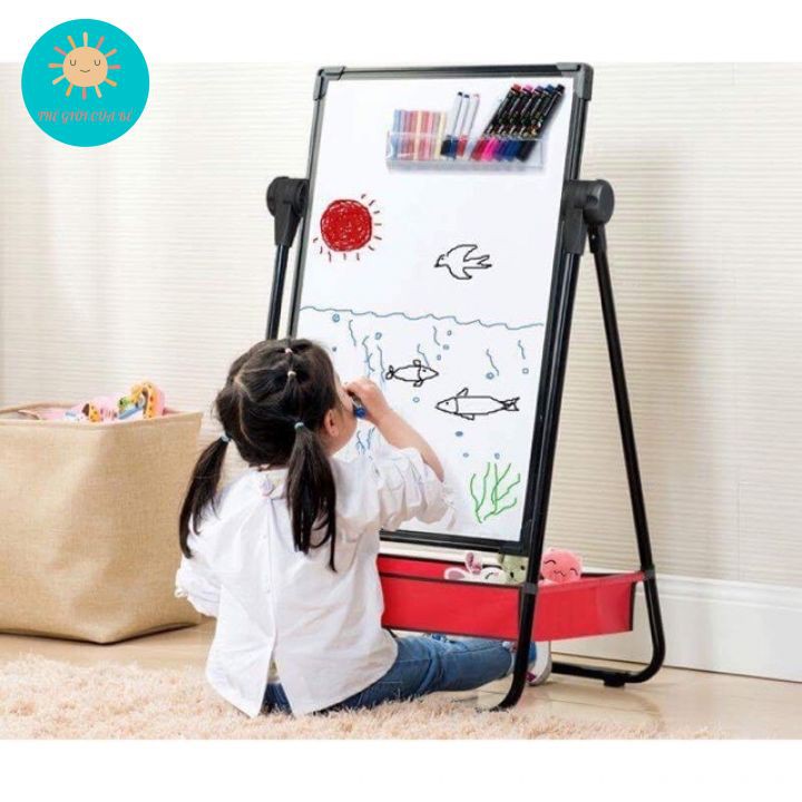 Bảng Vẽ  mặt có từ tính, xóa dễ dàng không bám bụi - Bảng vẽ trẻ em bảng vẽ giáo dục