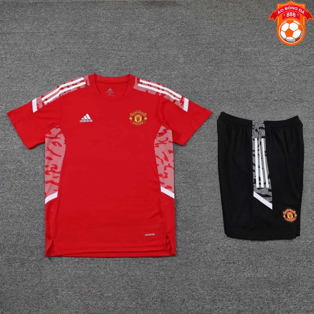 Áo Bóng Đá CLB Manchester United - Mẫu Training 2022 - Vải Polyester Thái Gai Lưới