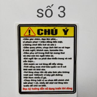 Tem chú ý và cảnh báo (decan)