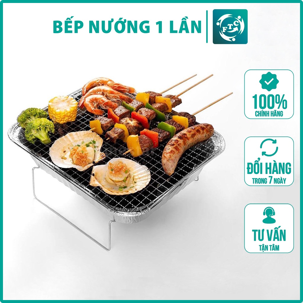 Bếp Nướng Dùng 1 lần FTC dùng dã ngoại, picnic, hoạt động ngoài trời