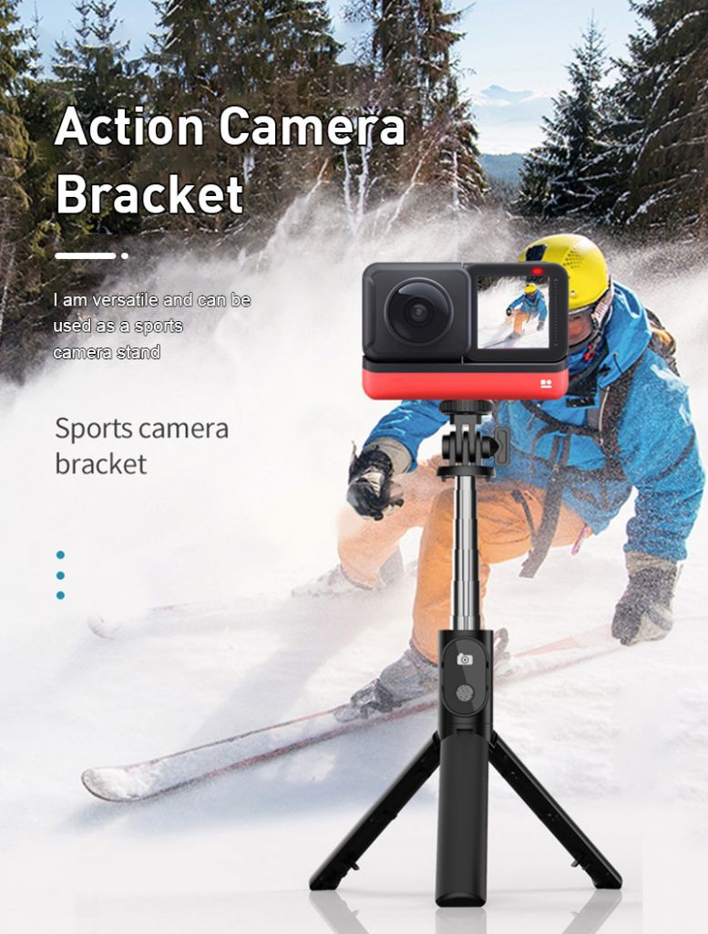 ✩ Wireless selfie Bluetooth stick Bluetooth self shooting remote control tripod handheld camera self timer device 【vrru】