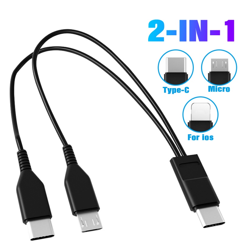 Dây cáp sạc nhanh HdoorLink USB Type-C 2 trong 1 chuyên dụng thích hợp cho điện thoại Samsung Huawei