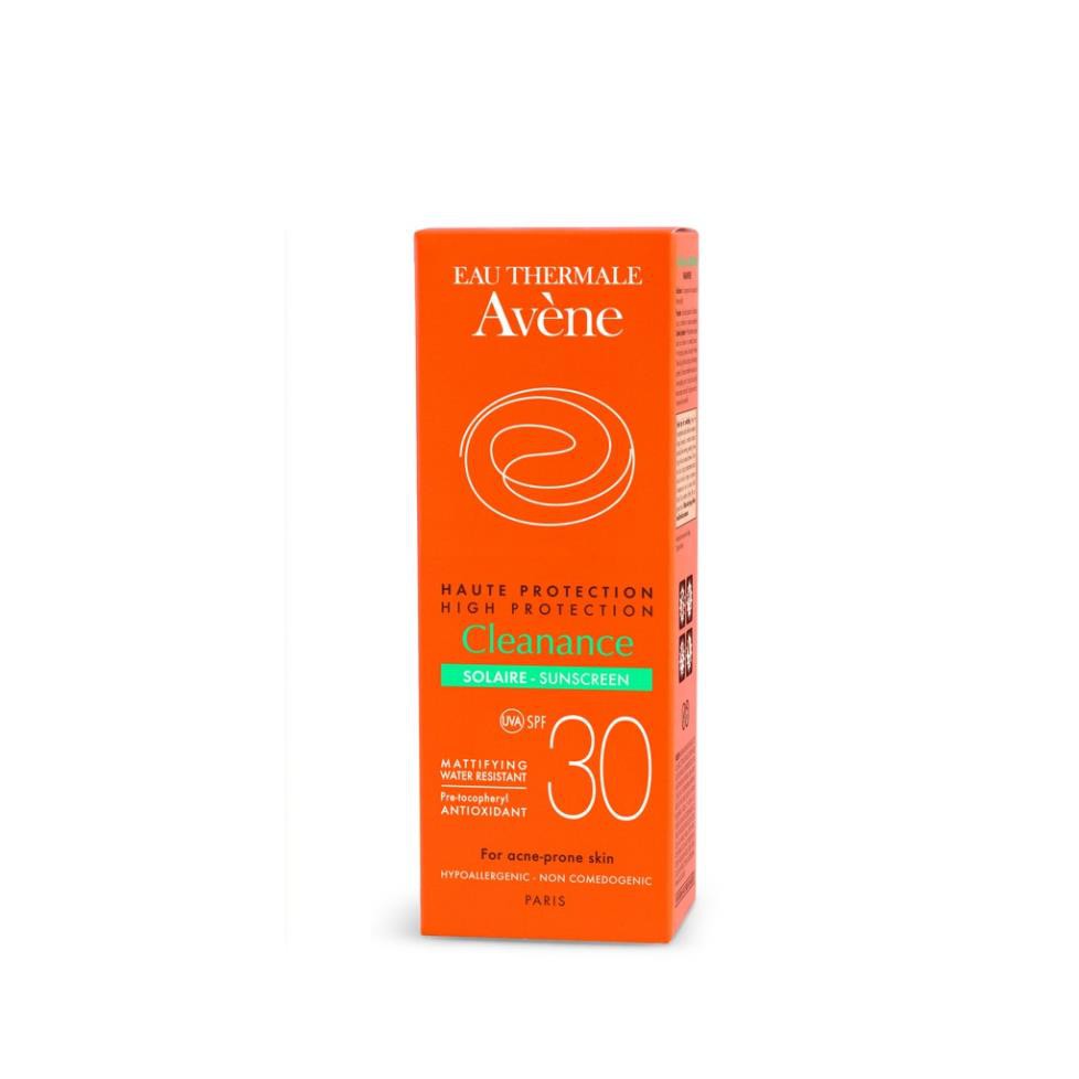 [MẪU MỚI 2021] Kem chống nắng Avene Cleanance Sunscreen SPF 30 cho da nhờn mụn 50ml