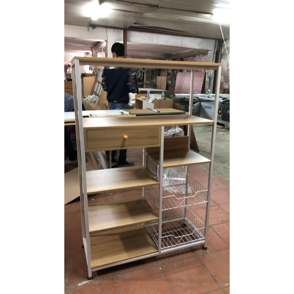 Kệ để lò nướng, lò vi sóng đa năng 5 tầng Khung sắt YL195 - 101x90x35 cm