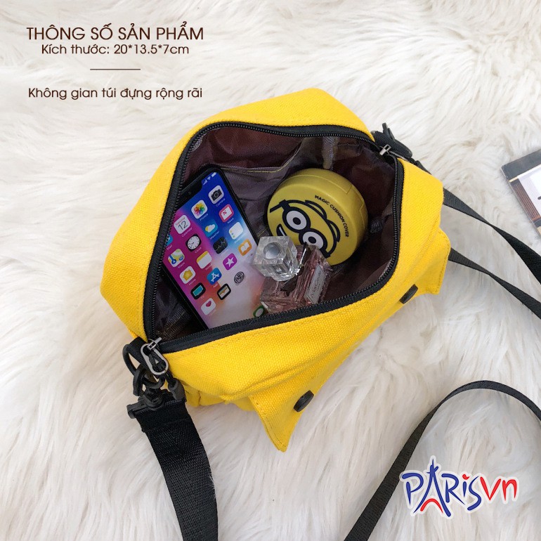 [SALE GIÁ SỐC] Túi Đeo Chéo Vải canvas PARIS030 Xinh Xắn | BigBuy360 - bigbuy360.vn
