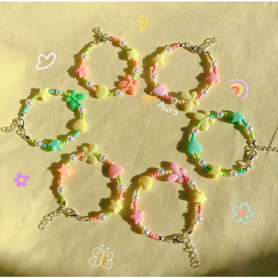Vòng tay Pastel Spring Handmade bởi Aura