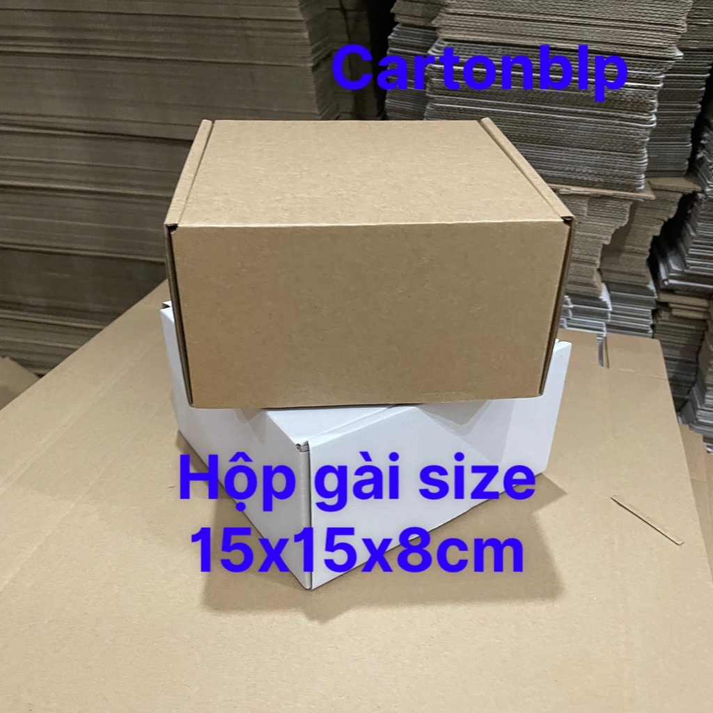 HỘP CARTON GÀI ĐỰNG PHỤ KIỆN SIZE 15X15X8CM