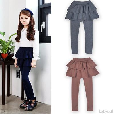 Quần Legging Cotton Giả Váy Cho Bé Gái