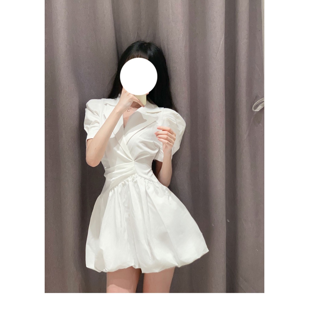 VÁY THÔ CỔ VEST KHOÁ SƯỜN