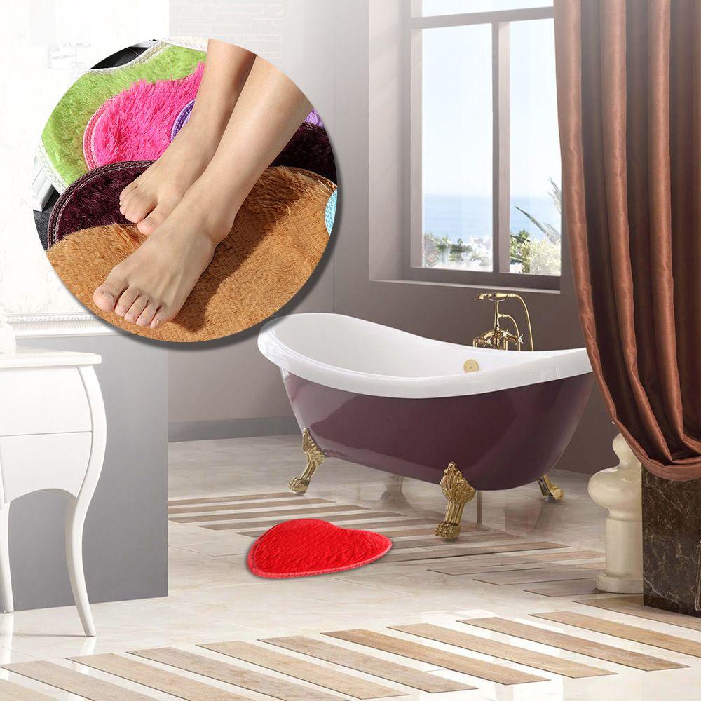 Thảm Lót Sàn Chống Trượt Hình Trái Tim 40x30cm