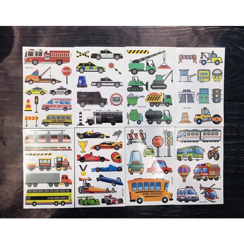 Hình xăm dán hoạt hình cho bé