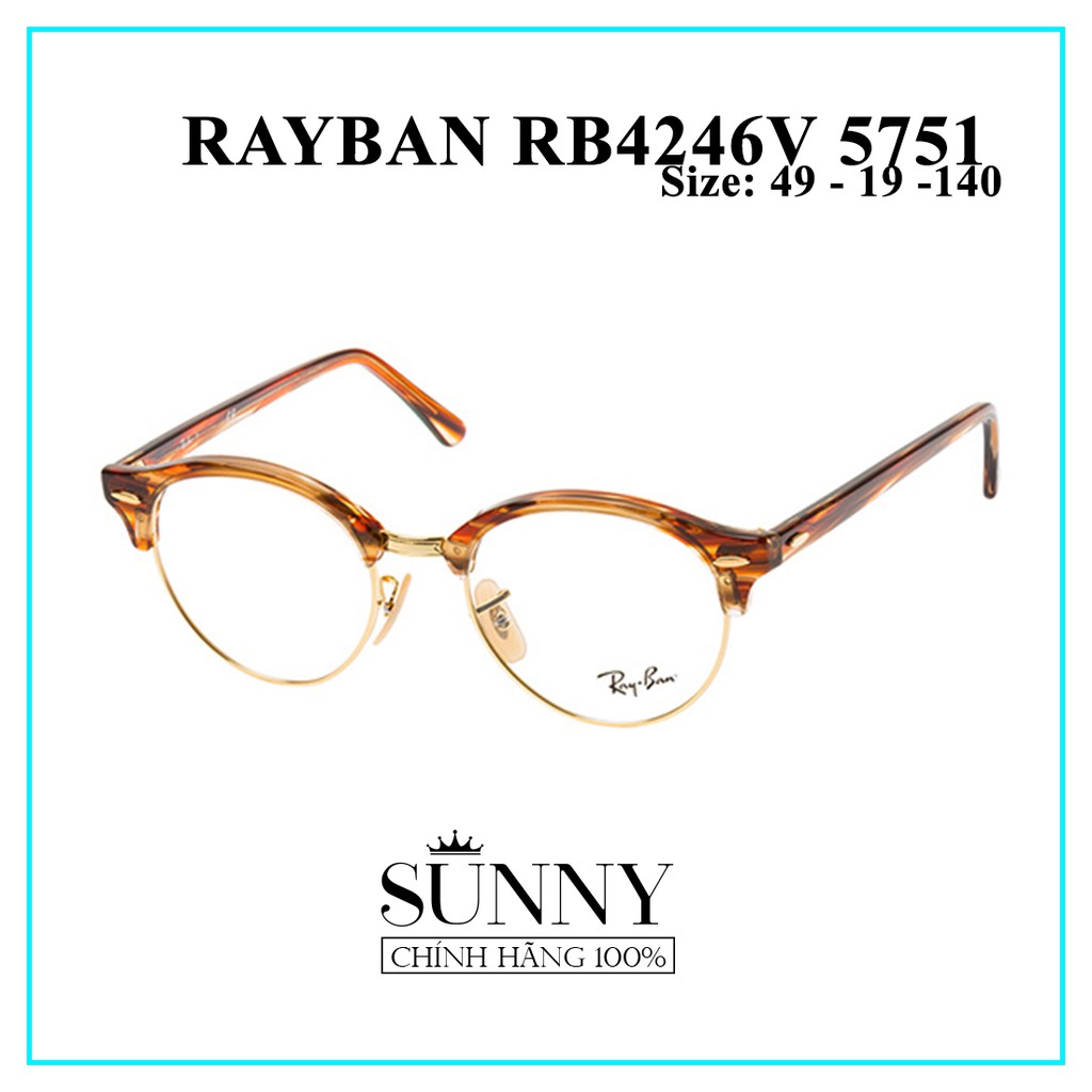 RB4246V 5751 - mắt kính Rayban chính hãng, bảo hành toàn quốc, thiết kế dễ đeo bảo vệ mắt