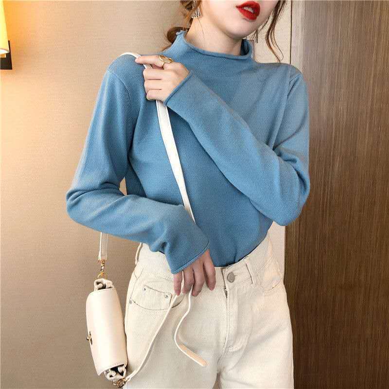 Áo len tay dài cổ lọ thời trang dành cho nữ