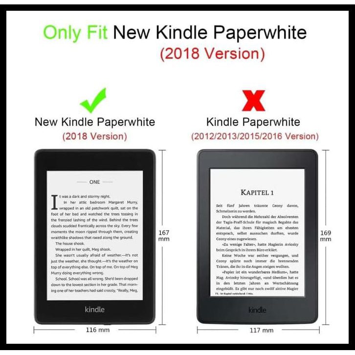 Bao Da Máy Tính Bảng Thông Minh Cho Amazon Kindle Paperwhite 10th Gen 2018 Đen