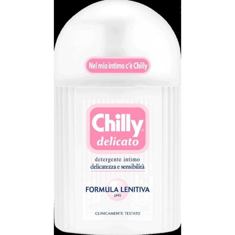 Dung Dịch Vệ Sinh Phụ Nữ Chilly Delicato Từ Ý.Dưỡng Mềm,Thơm Sạch Diu.Chai 200ml