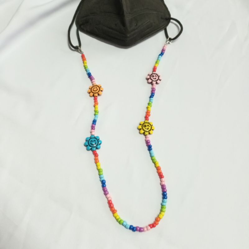 Dây đeo khẩu trang chống rớt cho bé mic ông mặt trời cưòi đáng iu