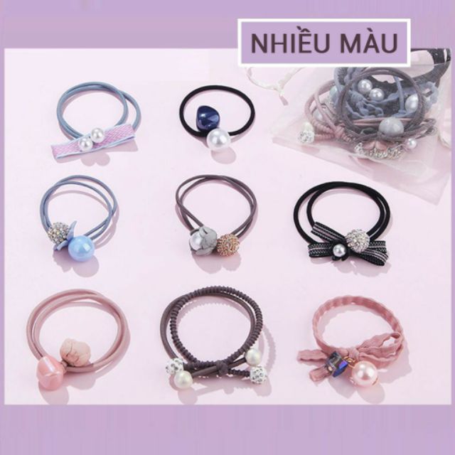 set 10 cột tóc Hàn Quốc mẫu đẹp