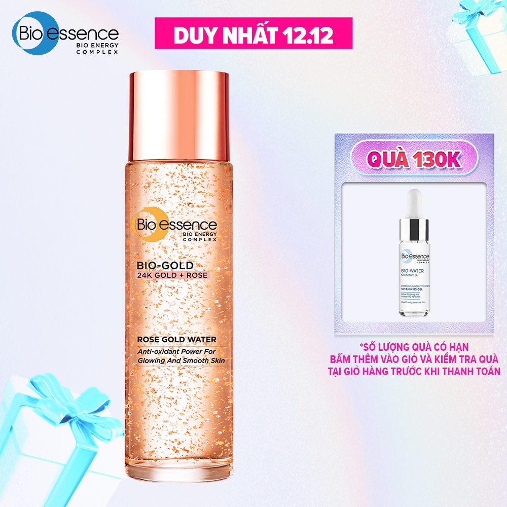 Nước dưỡng ngăn ngừa lão hóa Bio-Essence Bio-Gold Rose chiết xuất vàng 24K tinh chất hoa hồng 100ml