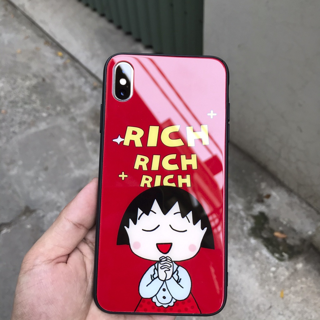 Ốp lưng iphone kính cặp đôi bé Luck và Rich case 14plus 14 pro max 13 12 promax 11 mini 6 6s 7 8 plus x xr xs Se