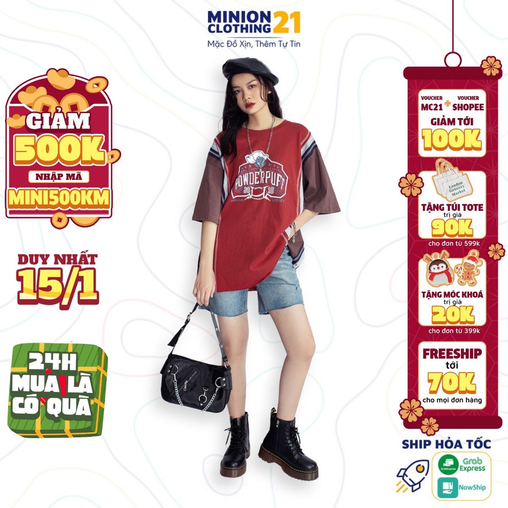 Áo thun tay lỡ MINION CLOTHING phông Unisex nam nữ tee oversize form rộng pull Ulzzang Streetwear Hàn Quốc vải mềm A2709