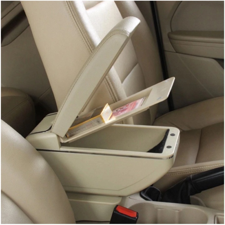 Hộp tỳ tay, đệm tỳ tay lắp cho xe ô tô Toyota Wigo, Armrest box for Toyota Wigo