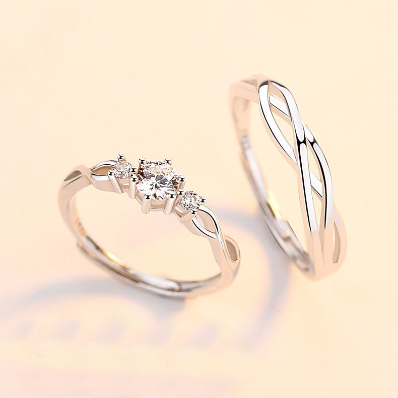 Nhẫn đôi đẹp cao cấp bạn thân giá rẻ tình yêu NB14