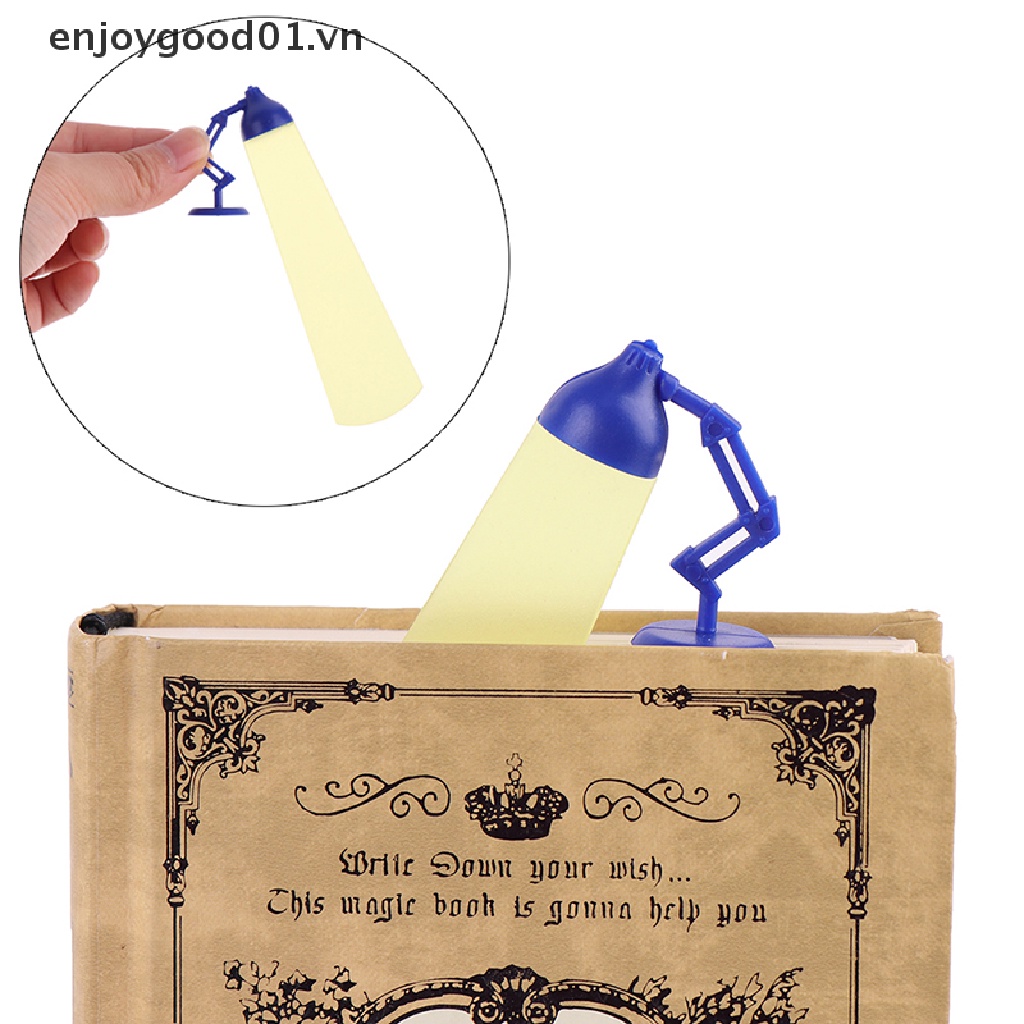 Thẻ Đánh Dấu Trang Sách Hình Đèn Hoạt Hình 3D Đáng Yêu