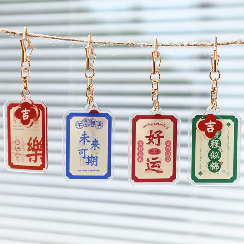Móc Chìa Khóa Hoạt Hình Bằng Acrylic Cho Nữ