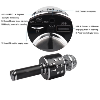 Micro Bluetooth Không Dây Ws858 Dùng Để Hát Karaoke Ws858