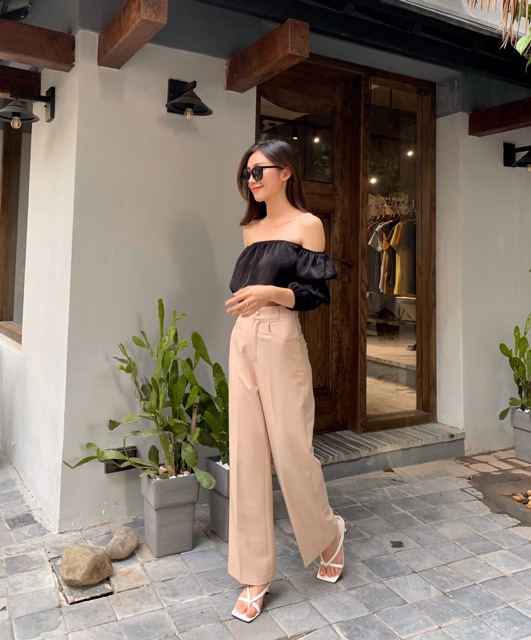 Julia_quần suông tone nude thời thượng _ZIEL