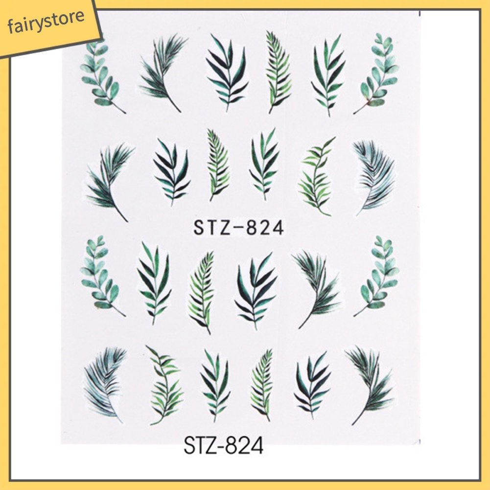 Sticker dán trang trí móng hình chiếc lá