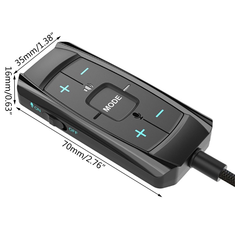 Thẻ Âm Thanh Nổi Cổng USB Kèm Tai Nghe Và Mic Giắc Cắm 3.5mm