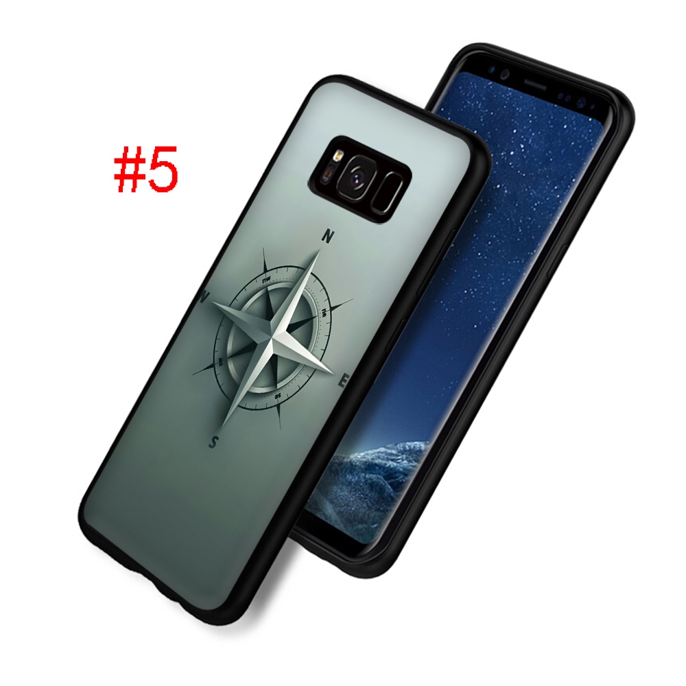 Ốp Lưng Silicone Mềm In Hình La Bàn Cho Samsung Galaxy S8 S9 S10 Plus Note 8 9 10 Plus