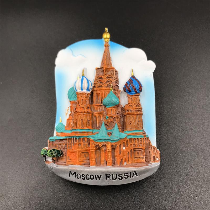 Nam Châm Dán Tủ Lạnh Bằng Nhựa resin Phong Cách Úc Nước Nga Maroccan vienna