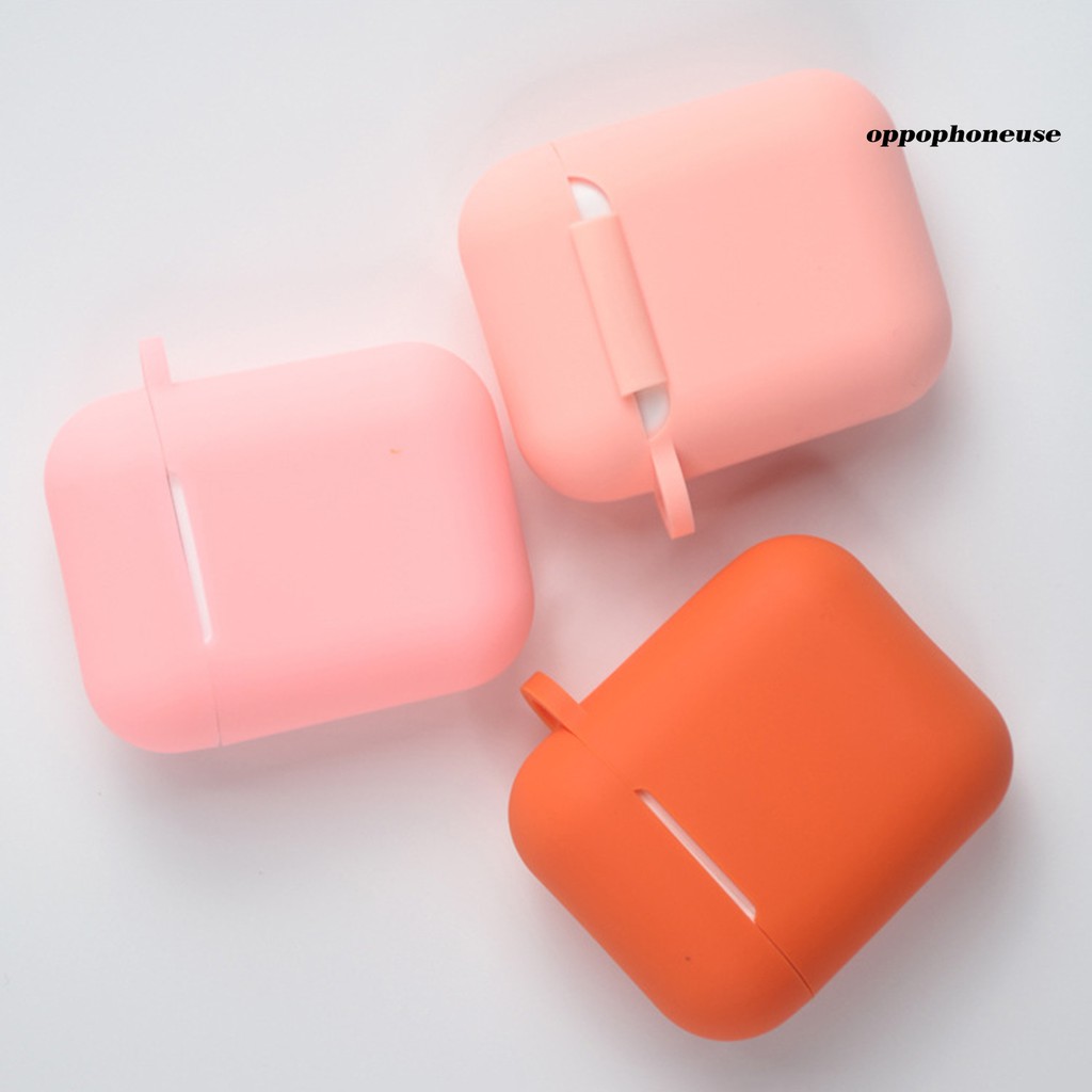 Vỏ Đựng Bảo Vệ Hộp Sạc Tai Nghe Airpods 1 / 2 Chống Trầy Bằng Silicone