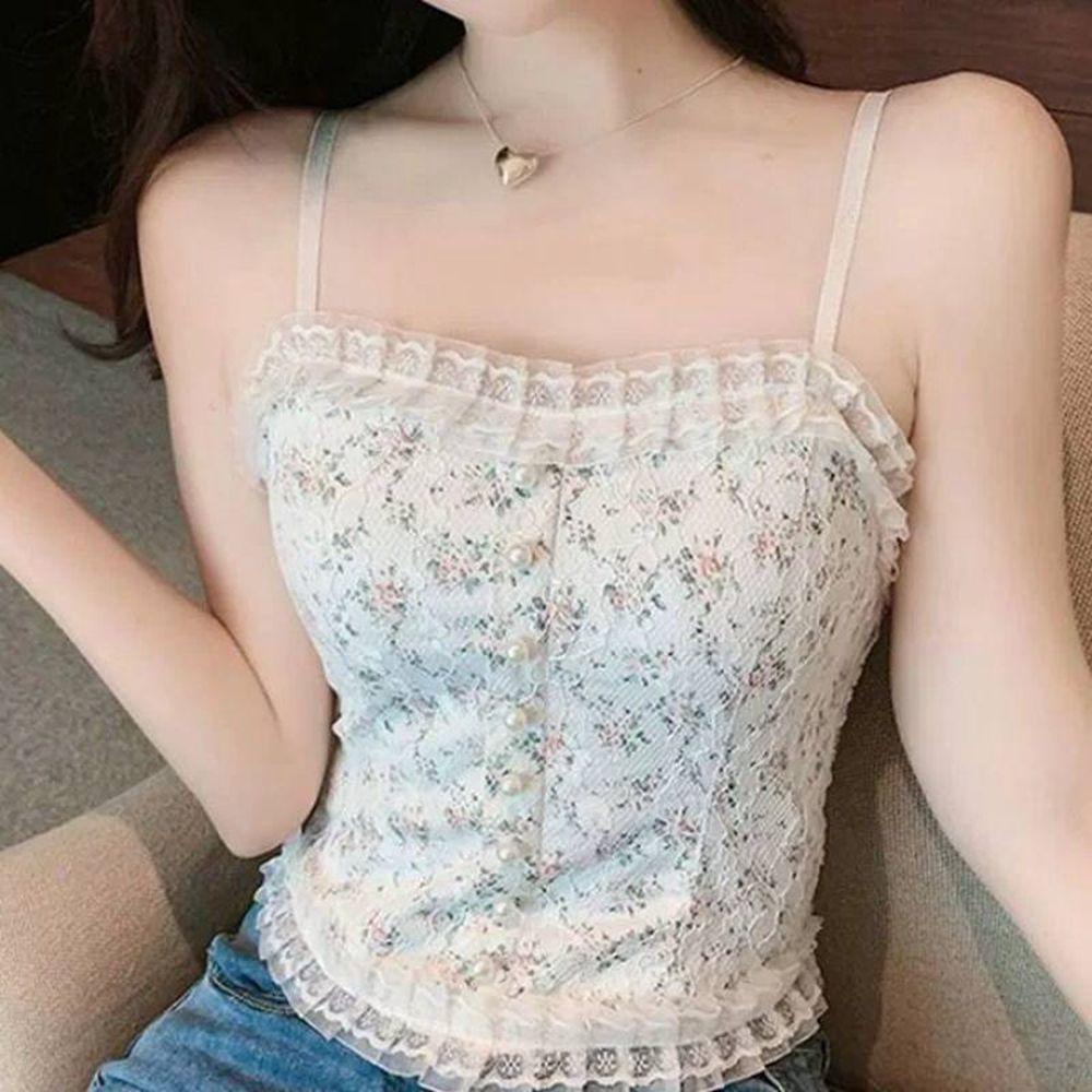 Áo ngực Hai Dây Cổ Chữ U Hở Lưng Co Giãn Phong Cách Ngọt Ngào Nhiều Màu Sắc