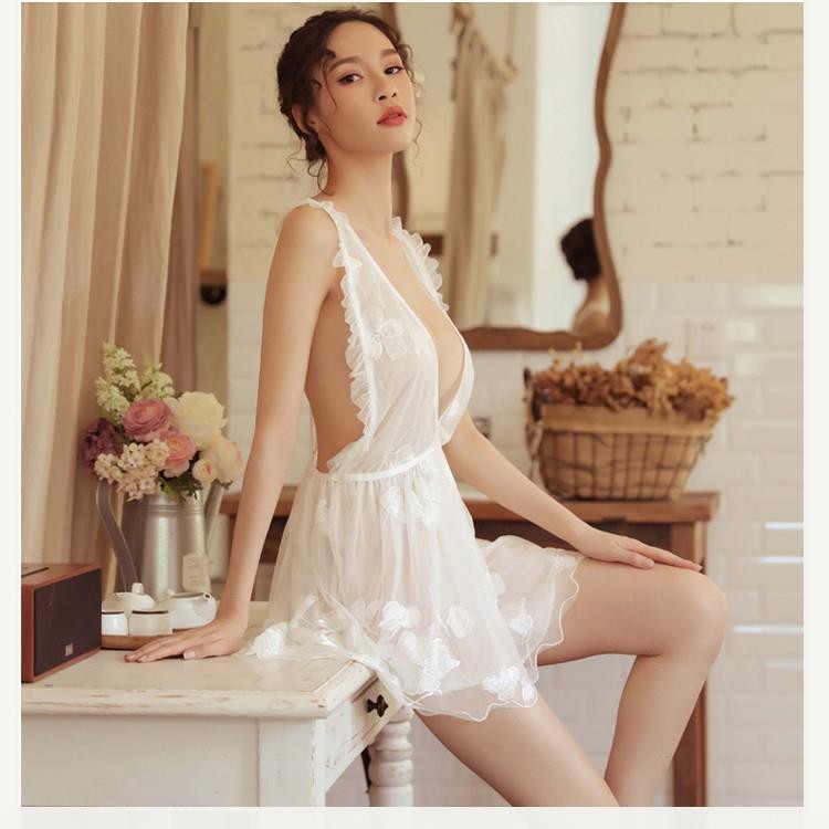 [Siêu Phẩm - Sang Đẹp] Váy ngủ sexy ren hoa nữ hoàng quyến rũ B1027 | BigBuy360 - bigbuy360.vn