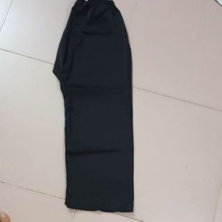 Quần sa tanh đen trơn cho bà